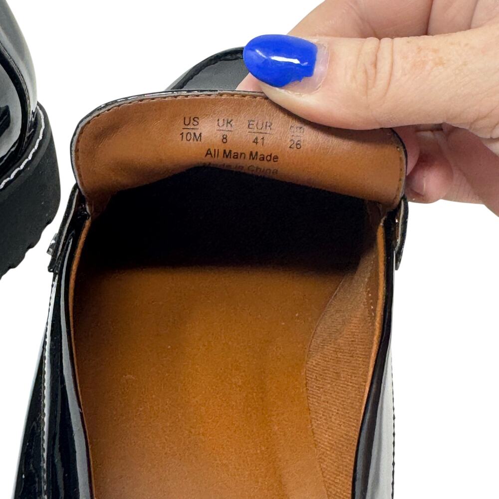 Franco Sarto Women's Cassandra Black Platform Penny Loafers Size 10 - Picture 8 of 10